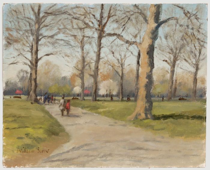 William Burns FRSA (1923-2010) - 20th Century Oil, Spring in Green Park