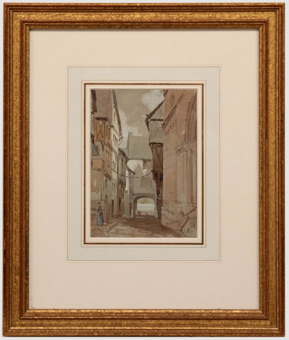 John D. Crace (1838-1919) - Mid 19th Century Watercolour, A Street in Boppart