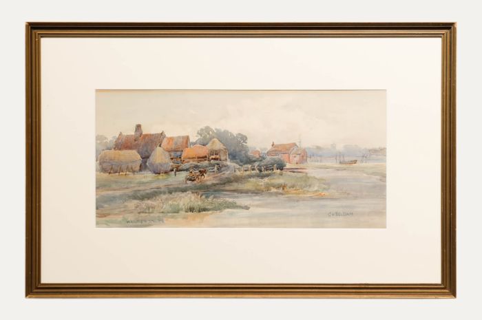 G. W. Beldam - Framed  Early 20th Century Watercolour, Walberswick Farm