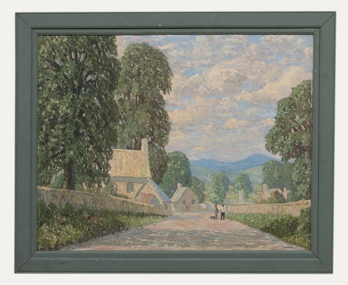 John Duggan - Framed Mid 20th Century Oil, In The Cotswolds