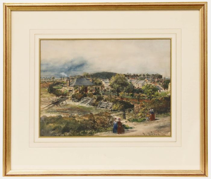 Frederick Sohns (fl.1880-1901) - Late 19th Century Watercolour, Juniper Green
