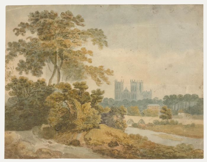 19th Century Watercolour - Ripon Cathedral