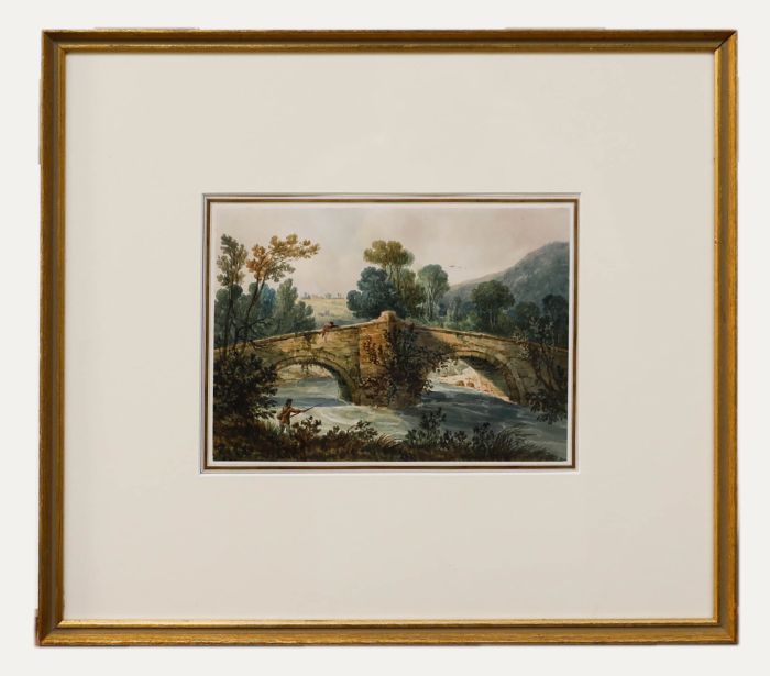 Attrib. Mary Wheatley - Framed c.1830 Watercolour, Iford Bridge
