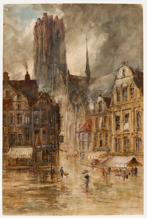 Early 20th Century Watercolour - Saint Rumbold's Cathedral