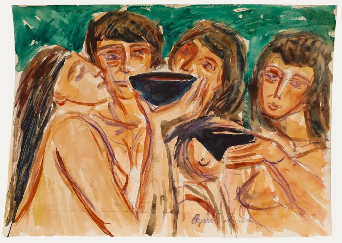 20th Century Watercolour - Around the Bowl