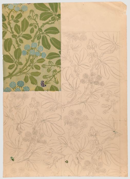 William Henry Ladd - Early 20th Century Watercolour, Wallpaper Design I