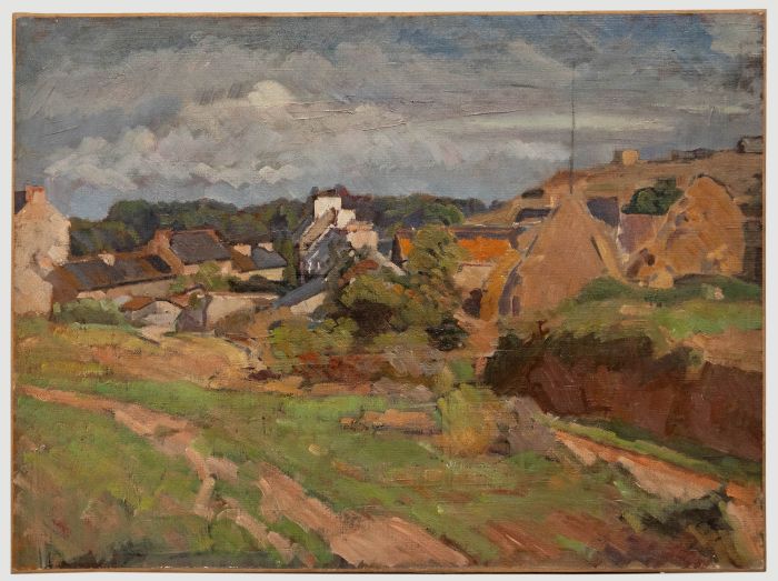 Bertrand Py (1895-1973) - Mid 20th Century Oil, The Village