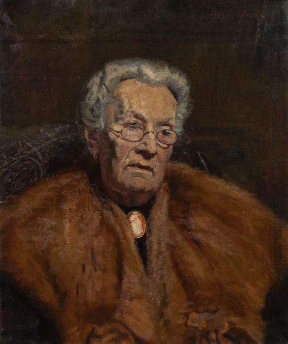 Bertrand Py (1895-1973) - Mid 20th Century Oil, French Woman with Cameo Brooch