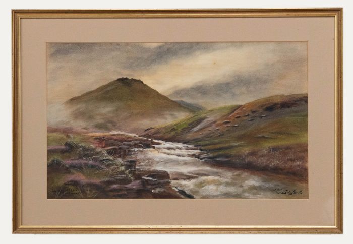Richard Hext (1895-1975) - 1928 Watercolour, Dartmoor Painted by Mouth