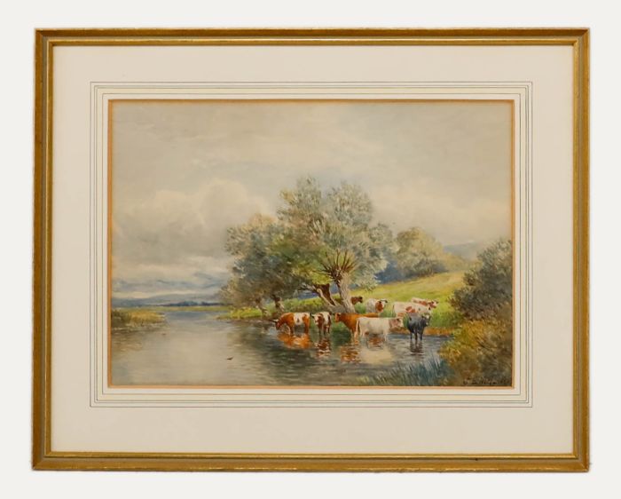 John Bates Noel (1870-1927) - Framed Watercolour, The Banks of The Avon