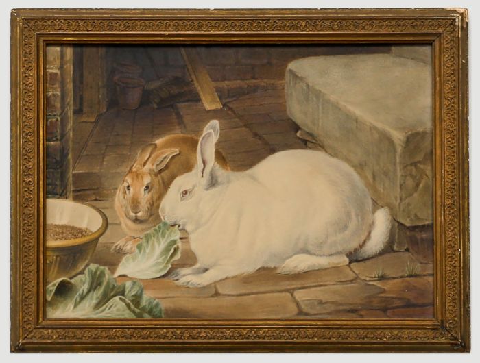 Edward Grinston - Late 19th Century Watercolour, A Boy's Pets