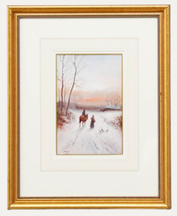 James Walter Gozzard (1888-1950) - Framed Watercolour, Heading Home