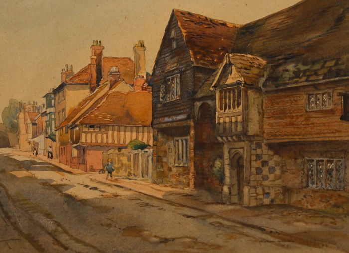William Warden (1908-1982) - Mid 20th Century Watercolour, English Village