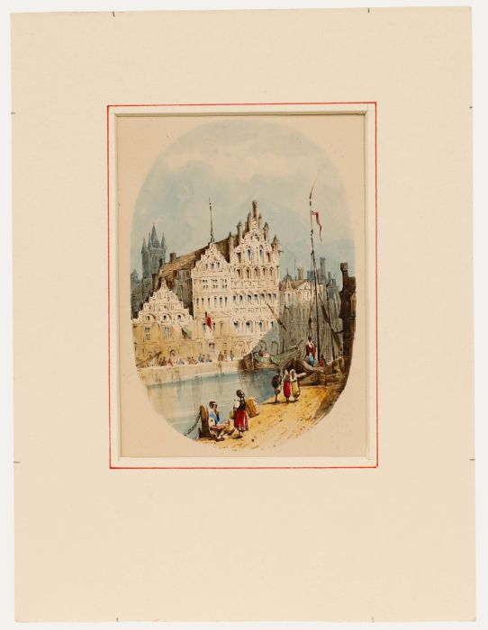 19th Century Watercolour - Ghent