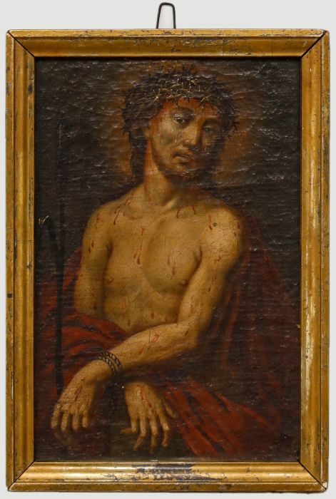 Continental School 18th Century Oil - Jesus Christ with Bulrush