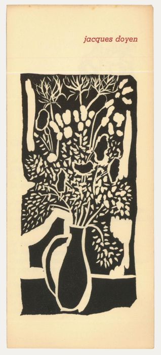 Albert Masri (1927-2020) - Mid 20th Century Woodcut, A Poem by Jacques Doyen