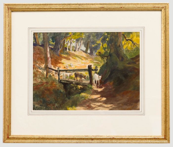 Arthur John Black (1855-1936) - c.1910 Watercolour, To Pastures New