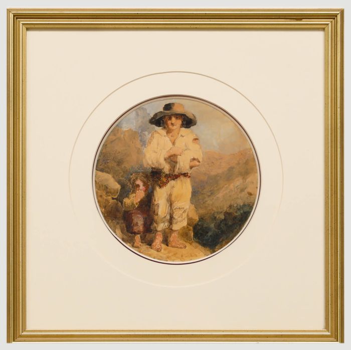George Snell (1820-1893) - 19th Century Watercolour, The Farmer & Son