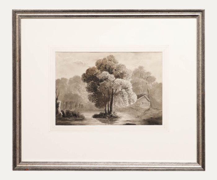 Follower of David Cox - Early 19th Century Watercolour, Cottage By The Water