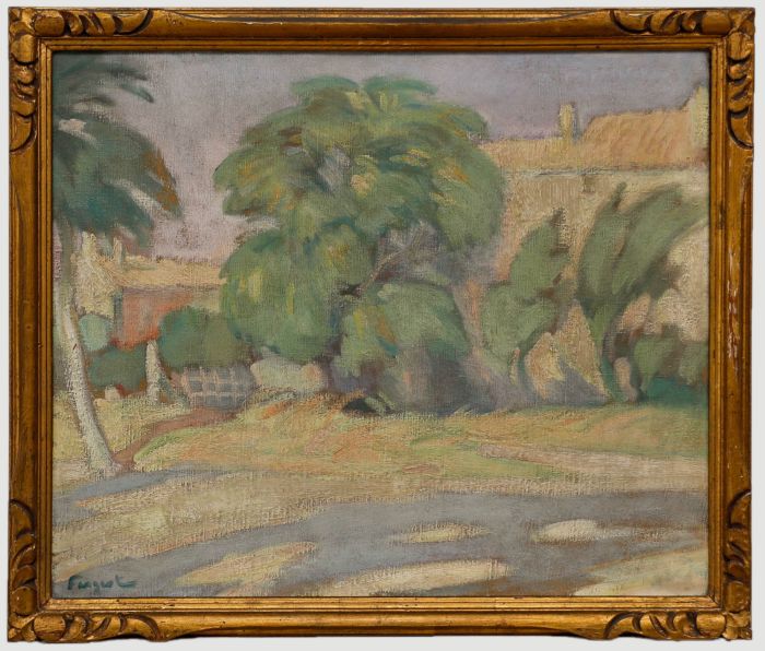 Ferdinand Fargeot (1880-1957) - Mid 20th Century Oil, Edge of the Village