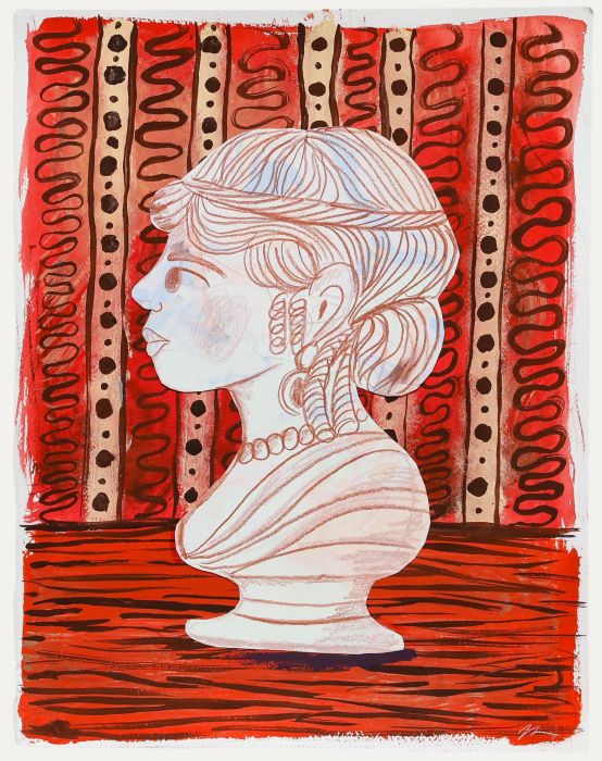 Jemma Jamie - 2025 Mixed Media, Bust of A Woman
