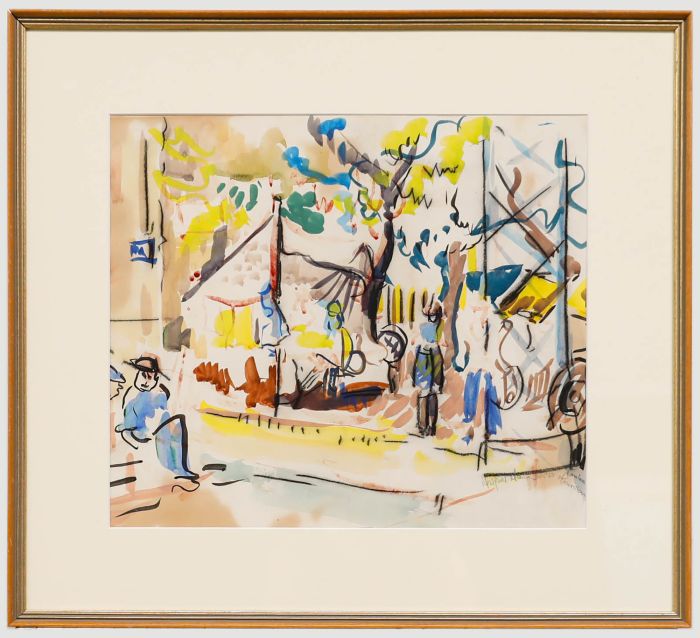 M. Mann - French School Mid 20th Century Watercolour, Mourillon in Toulon