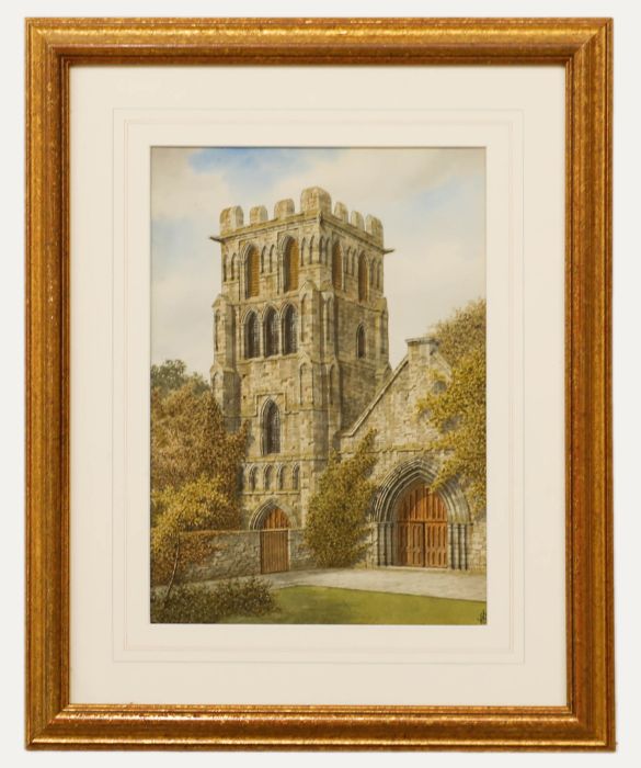 James Lawson Stewart (1841-1929) - Watercolour, Thurgaton Church Norfolk