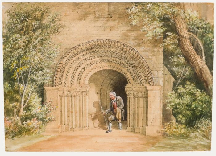 John Buckler - 19th Century Watercolour, St Mary Magdalene, Castle Ashby