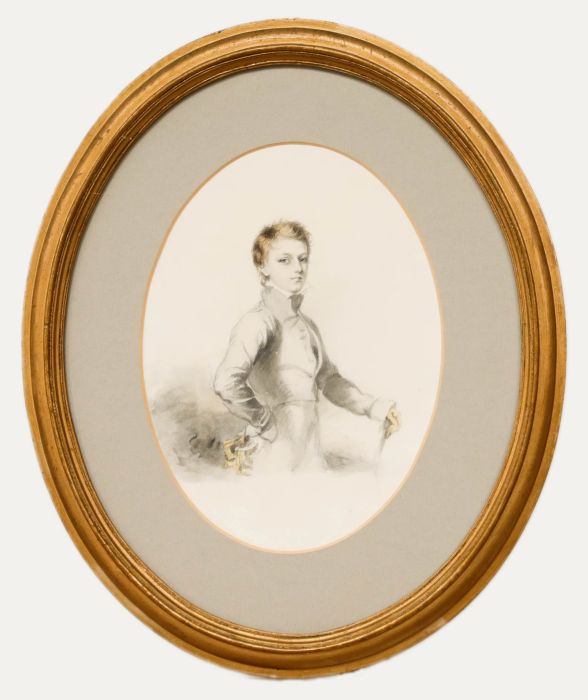 Early 19th Century Watercolour - Portrait of a Young Gentleman
