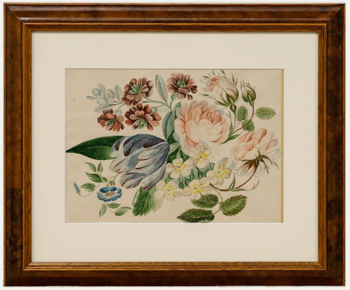 19th Century Watercolour - Assortment of Roses