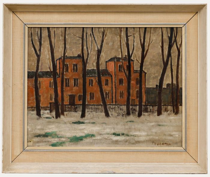 Alfred Henry Robinson Thornton NEAC (1863-1939) - 1919 Oil, Red Brick Buildings
