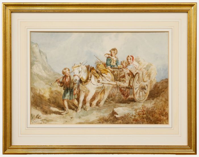 F. Taylor - Framed Late 19th Century Watercolour, The Pony Cart