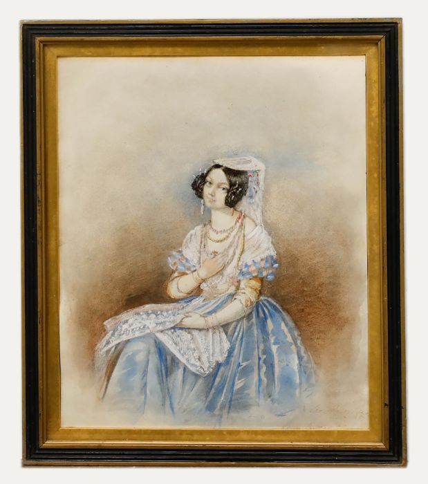1884 Watercolour - Portrait of Lady Mary Paget
