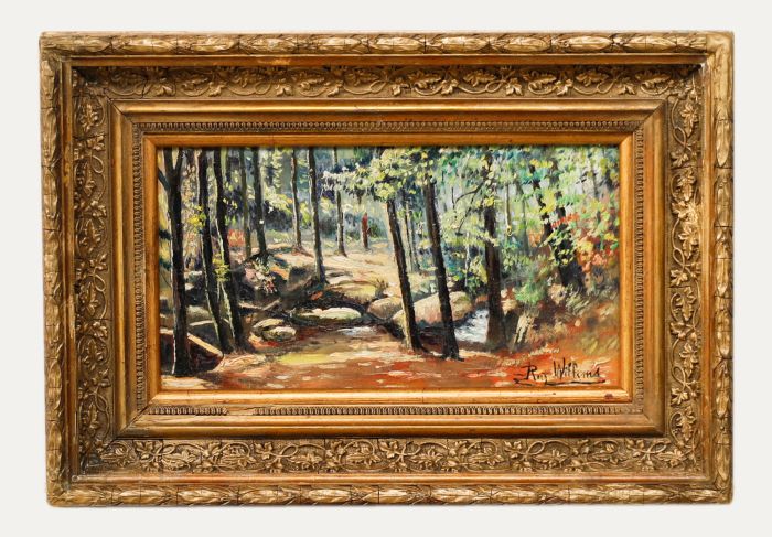 R. Williams - Mid 20th Century Oil, Forest Landscape
