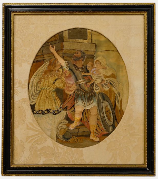 After Giovanni Battista Cipriani - Century Embroidery, The Departure of Hector 