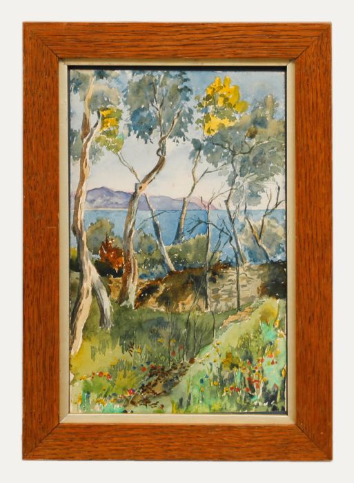 Adeline Margery Barker (1888-1970) - Watercolour, Near Sta. Margherita