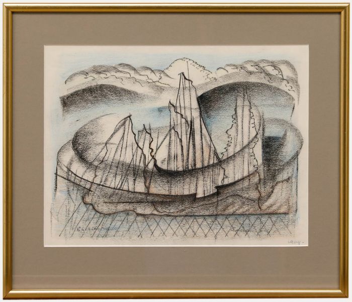 Adrian Hill PROI RBA (1895-1977) - Framed Mid 20th Century Pastel, Epiphenomenon
