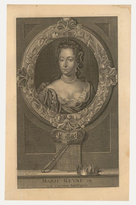 After Adriaen van der Werff (1659-1722) - 17th Century Engraving, Mary II