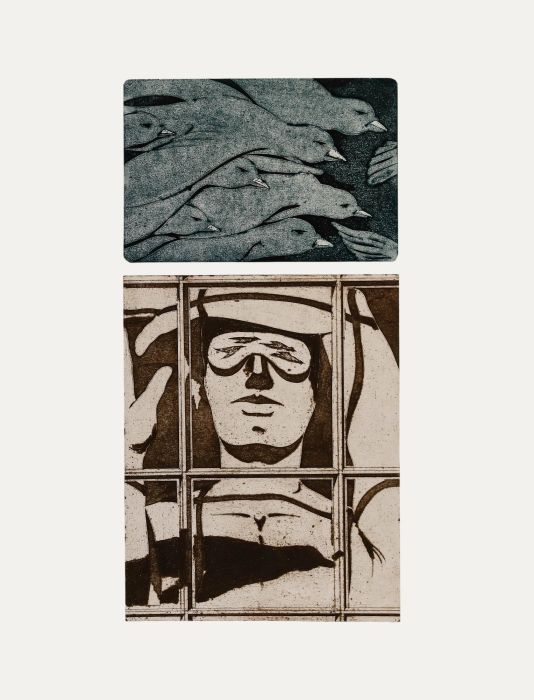 Terry Buchanan - 1998 Etching, Watching
