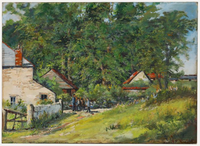 Mid 20th Century Oil - The Village Rendezvous