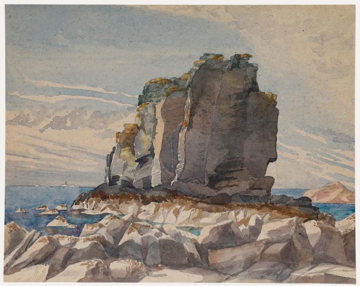 1953 Watercolour - Les Autelets, Isle of Sark