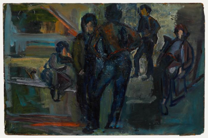 Martha Offner - 20th Century Oil, Meeting at the Street Corner