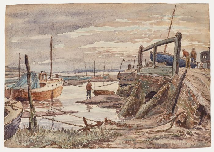 Hervey Cadwallader Adams - 20th Century Watercolour, By the Harbour