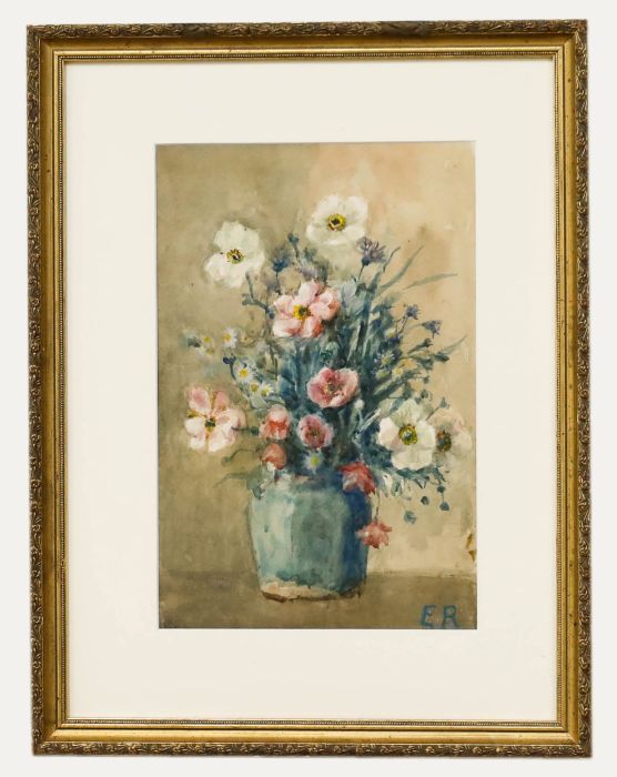 Elsie May Robson (1886-1971) - Early 20th Century Watercolour, Anemones