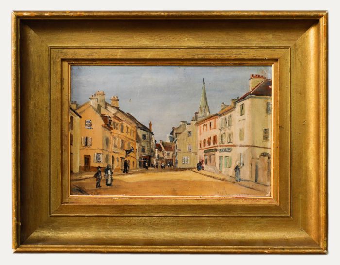 Early 20th Century Oil - Town Centre