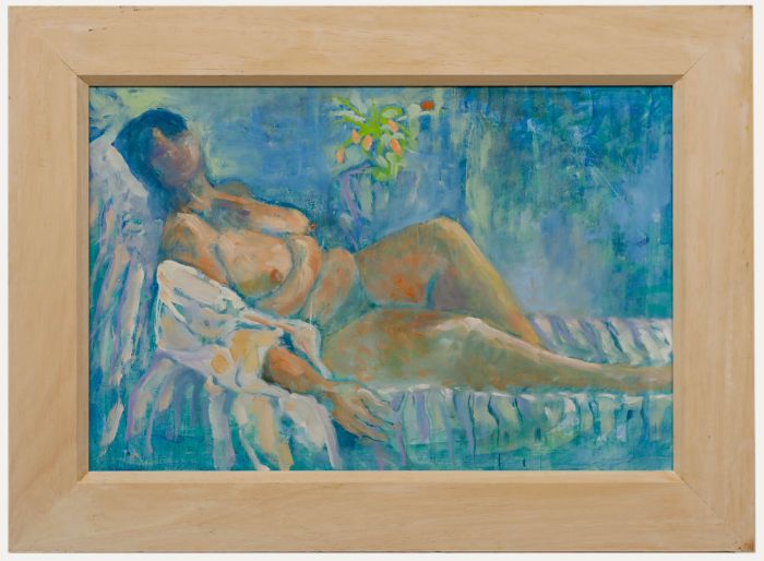 Mary Chugg (1935-2024) - Framed Contemporary Oil, Afternoon Nude
