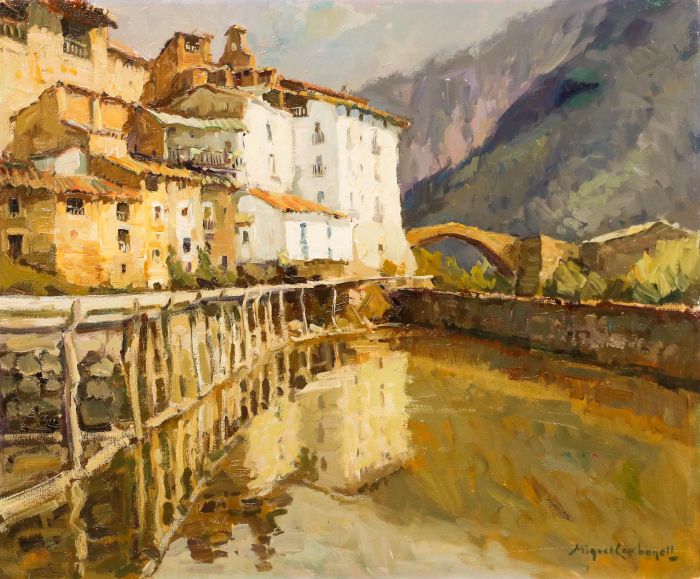 Miquel Carbonell (1930-2008) - 1982 Oil, Gerri de la Sal