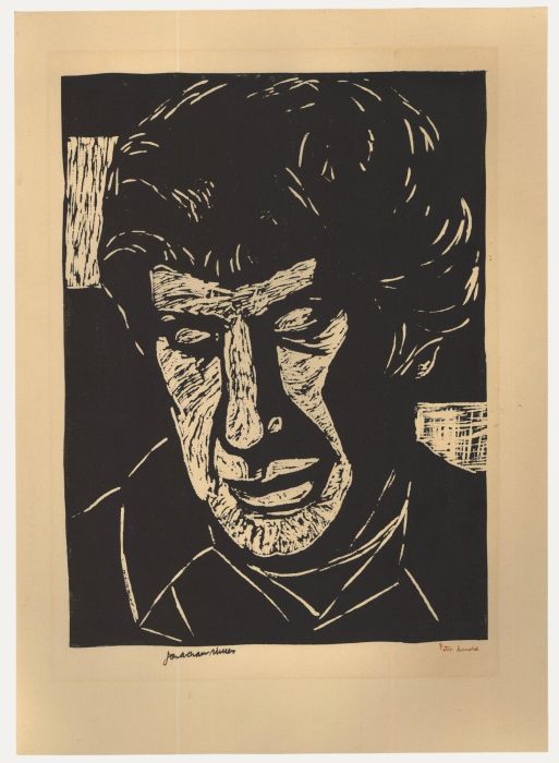 Peter Arnold (1922-2009) - 20th Century Linoprint, Portrait of Jonathan Miller