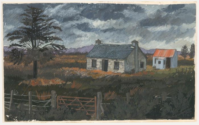 Dione Page (1936-2021) - 1992 Mixed Media, Cottage in the Country