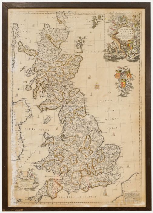 John Senex (1678-1740) - 18th Century Engraving, A New Map of Great Britain